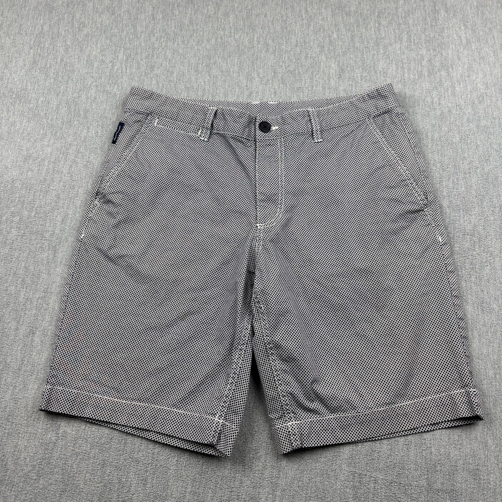 Armani Exchange Shorts Men 32 Gray A/X Classic Stretch Chino Casual Preppy‎ Zip